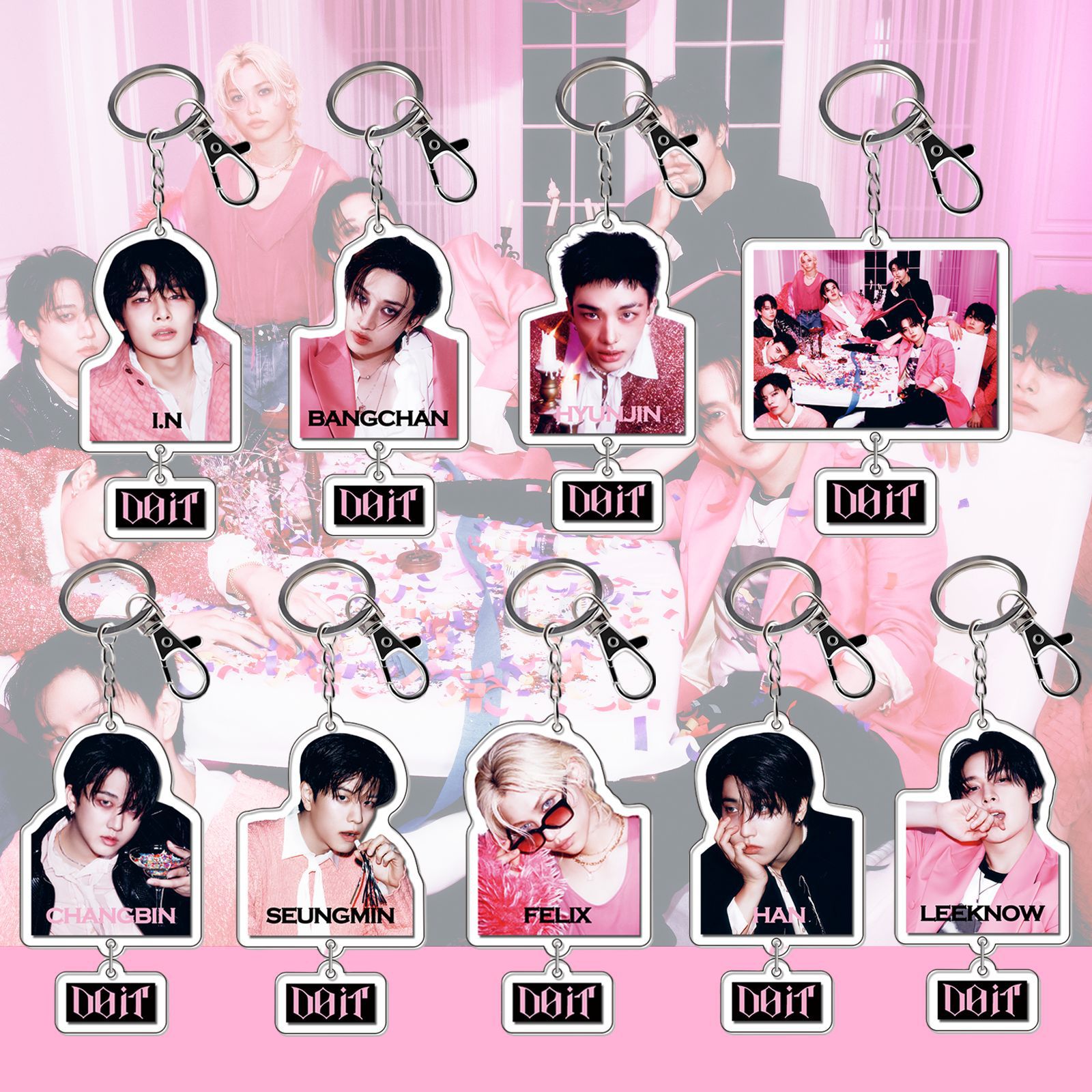 STRAYKIDS新专DOIT周边钥匙扣