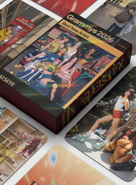 55张跨国女团KATSEYE镭射卡回归KPOP明星收藏周边LOMO卡贴纸送人