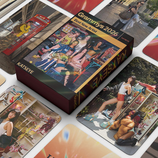 55张跨国女团KATSEYE镭射卡回归KPOP明星收藏周边LOMO卡贴纸送人