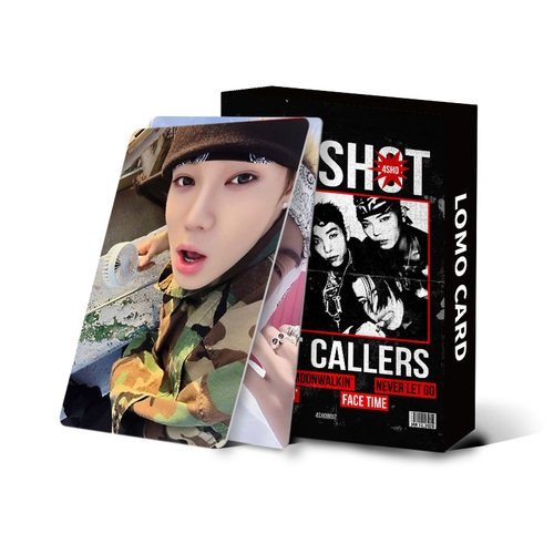 55张朴宰范新男团LNGSHOT出道专《SHOT CALLERS》LOMO卡小卡照片