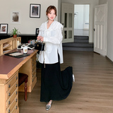 新品现货刺绣领衬衣加针织吊带裙200-2562-p145-k218，女装套装/套裙，2D118
