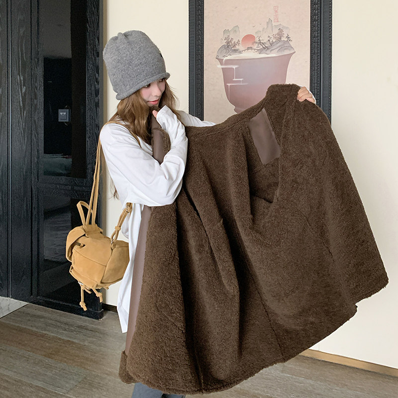新品皮毛一体外套2D118-6119-P225-K318,女装短外套,2D118