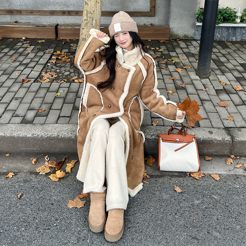 -两面穿皮毛一体大衣-2D118-2510-p195-k298,女装毛呢外套,2D118