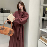 新品现货-安可拉红长款风衣-200-2483-p190-k298，女装风衣，2D118