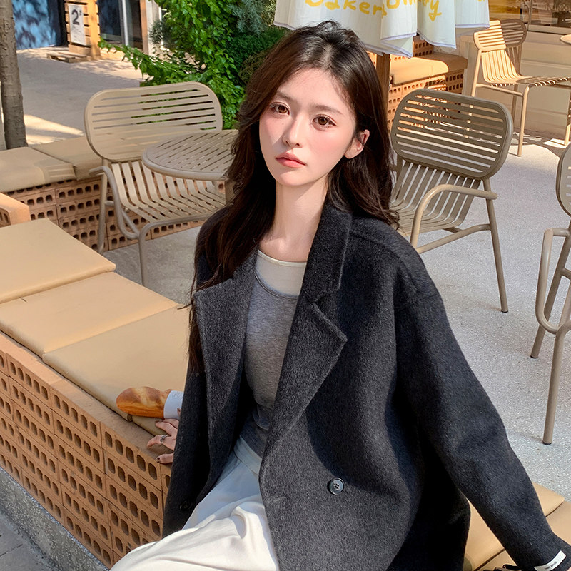 新品双面呢大衣2D118-2656-P210-K315,女装毛呢外套,2D118