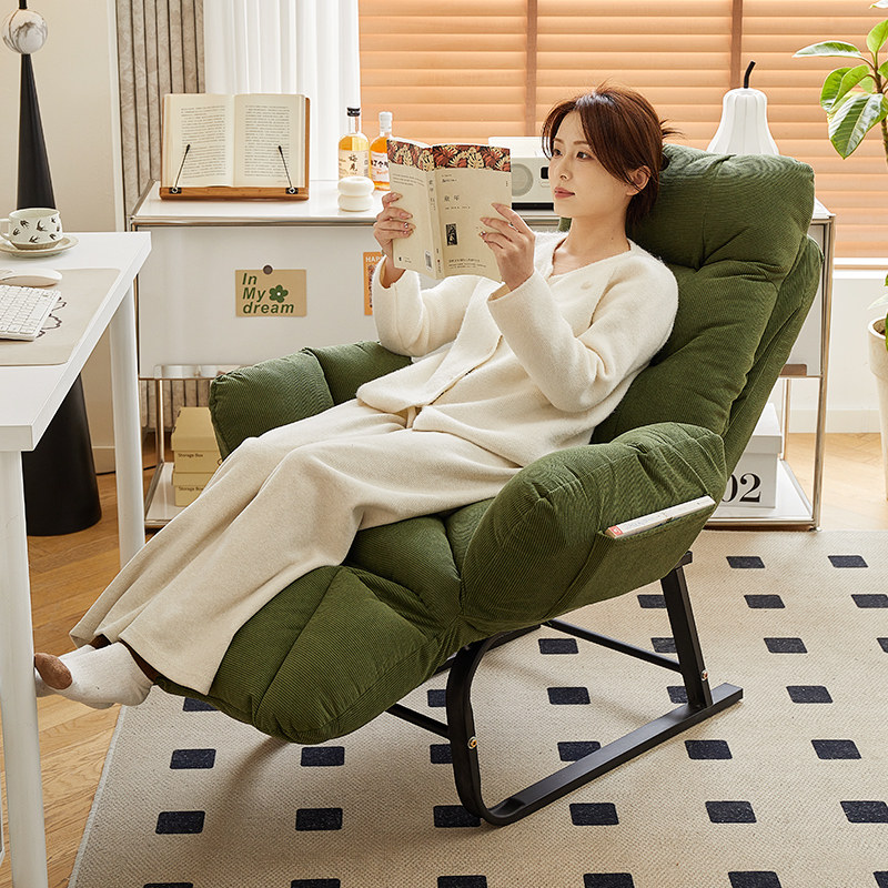 躺椅折叠午休睡椅懒人沙发椅可睡可躺单人家用休闲 椅办公室电脑