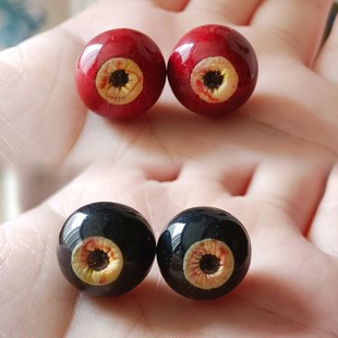 眼珠耳环 眼球耳钉 耳钩