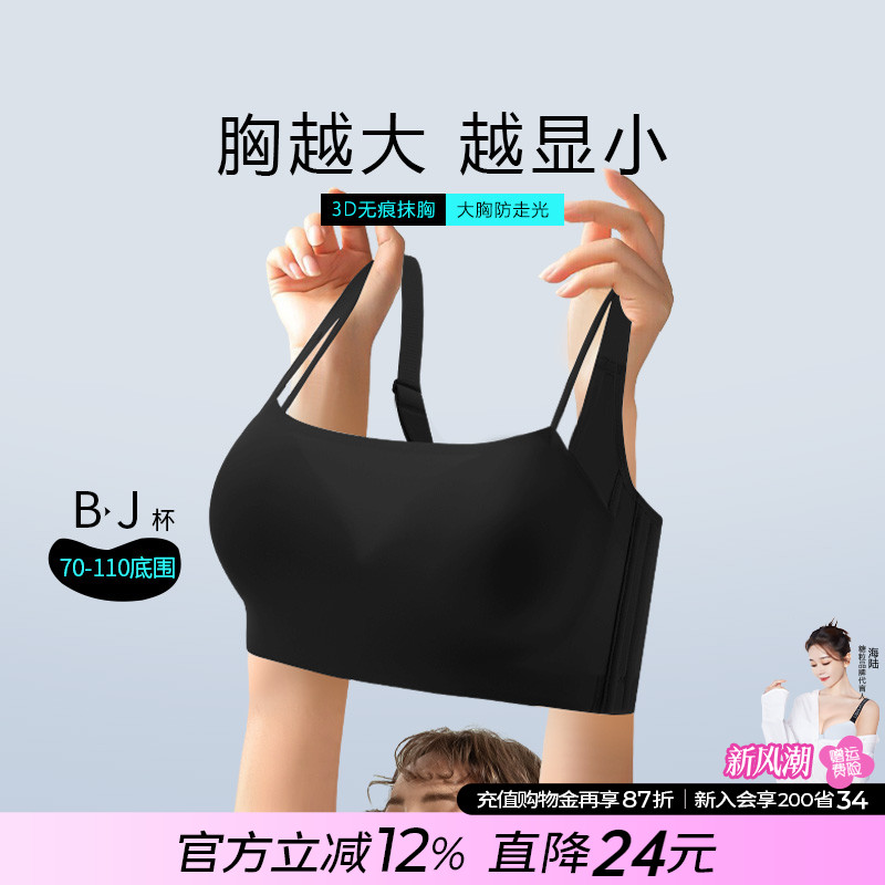 糖粒大码无痕抹胸内衣