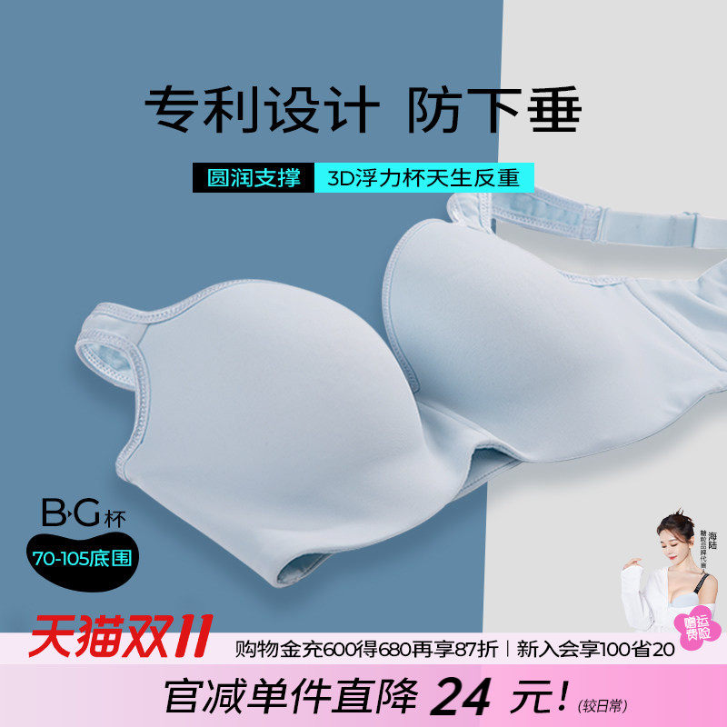 大码抹胸胖mm 防走光文胸 无痕内衣女200斤夏季薄款全罩杯胸罩G杯
