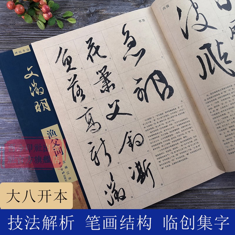 放大文徵明渔父词碑帖导临