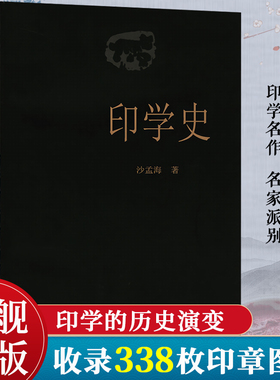 【爆款任选】印学史 沙孟海著中国印章篆刻起源发展史 印学派别、名家名作、工具技法基础入门知识教程书 古代印章鉴赏收藏图集