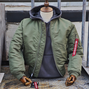 阿尔法飞行夹克阿尔法工业alpha潮流外套经典 飞行服ma1飞行员夹克