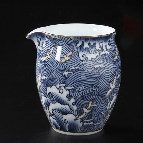 浪海奔翔品香2号公道海功夫茶具公道杯茶道配件陶瓷分茶器茶海