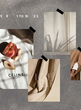 |4ever stories| ins风极简高级光影感卡片套装 墙贴拍照装饰卡片