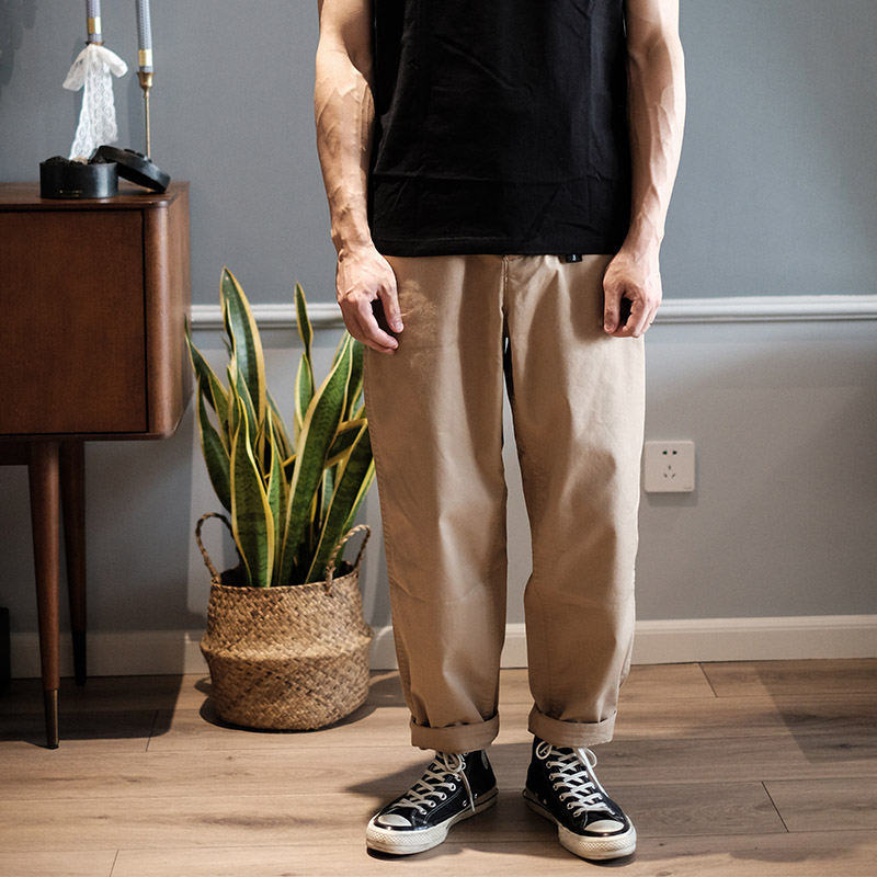 宽松紫标立体剪裁长裤Coolmax