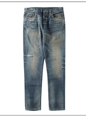 HDK(海觉) RIPPED CROPPED刀割水洗微锥裤型牛仔裤 余文乐MDNS