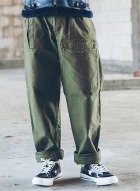 HDK(海觉) 英军工装军裤TROUSERSTWILL甲板裤 高腰阔腿裤NIGEL