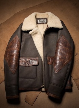 HDK(海觉）16FW 巴顿 HORWEEN 皮毛一体 夹克 B-3 VSVM