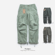 JUNGLE FATIGUE.PANTS.GRISTONE W洗水工装 谷物落色TORKERS 裤