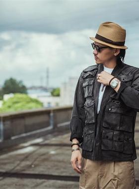 HDK(海觉）TANNERY系列日本斜纹布硫化染水洗机能战术道袍KAPITAL