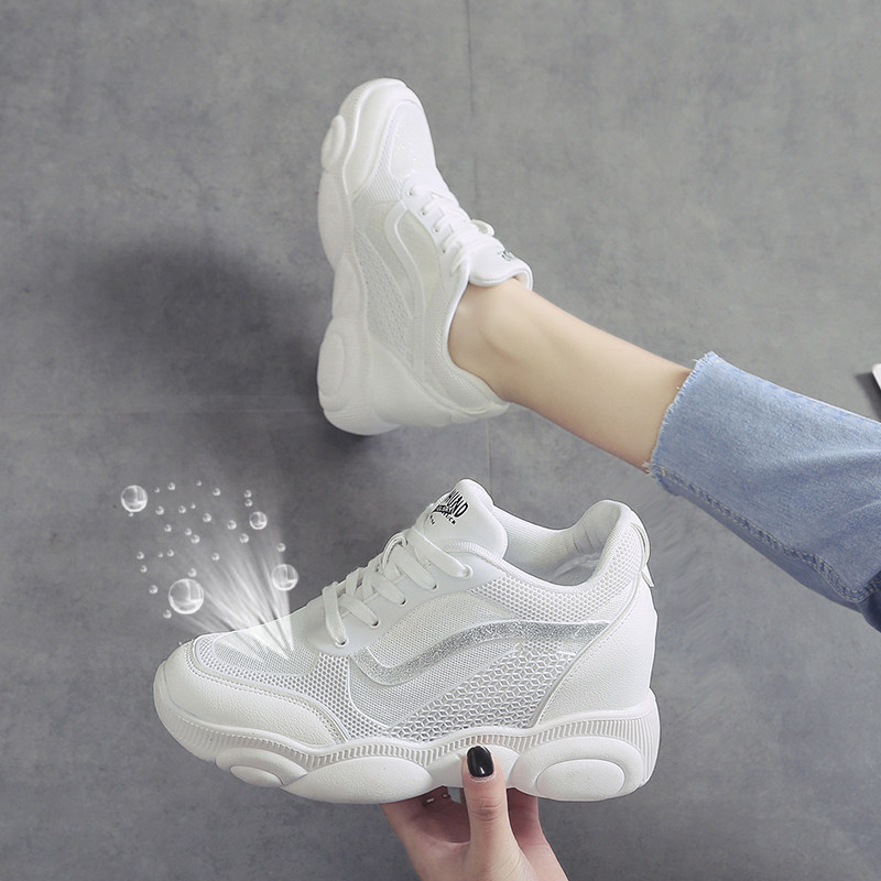 The increase in Little Bear gym shoes 2019 Spring and summer new pattern Diddy The thickness of the bottom Net surface leisure time White shoesin the Women's Shoes, Low shoes  category - from Buy2taobao.com to provide professional Taobao agent buy service