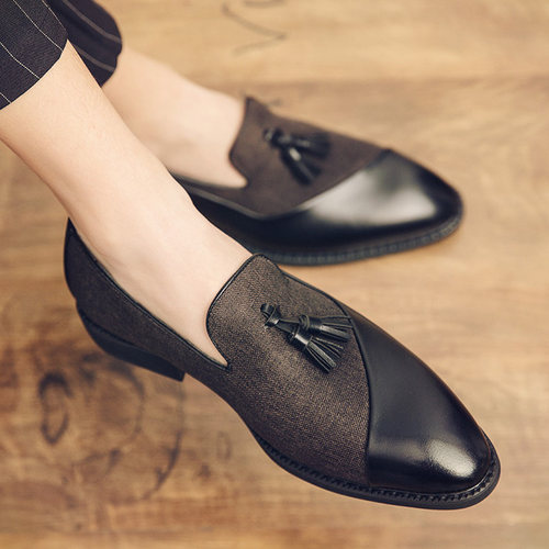 真皮韩版软底百搭英伦休闲皮鞋