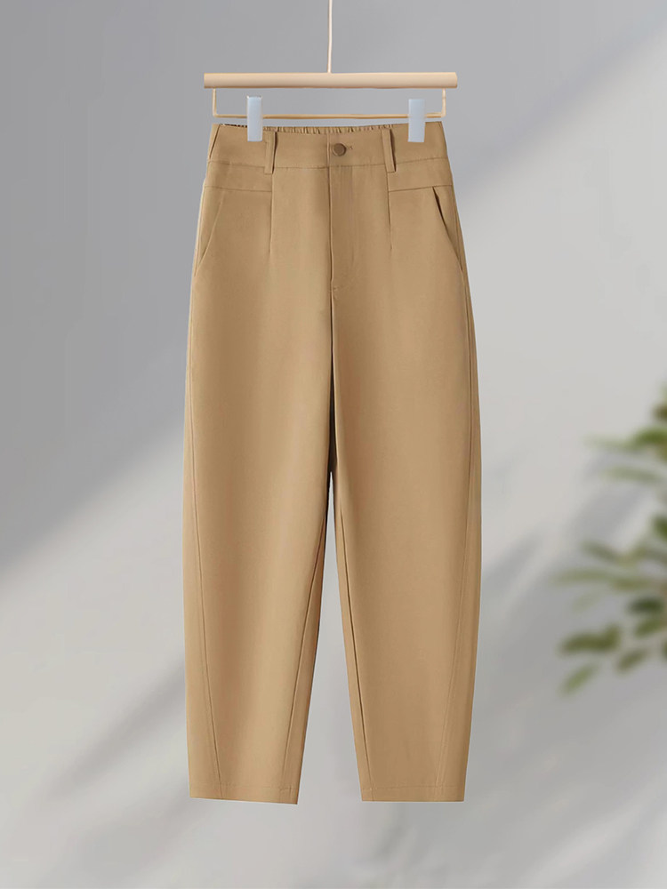 高档秋季西装裤女春秋新款高级感镰刀休闲裤直筒烟管哈伦九分裤,女装/女士精品,大码裤装,淘宝优惠券,粉丝福利购,淘宝优惠卷