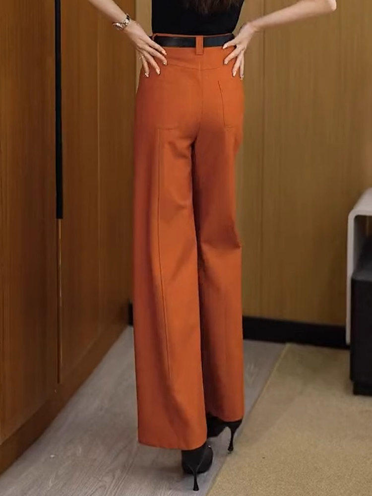 高档垂顺柔软不皱西装阔腿裤女春秋新款宽松休闲职业西裤直筒长裤,女装/女士精品,大码裤装,淘宝优惠券,粉丝福利购,淘宝优惠卷