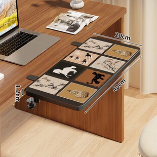 桌面扩展板扩展空间可折叠存储架书桌长加宽打孔臂支撑架