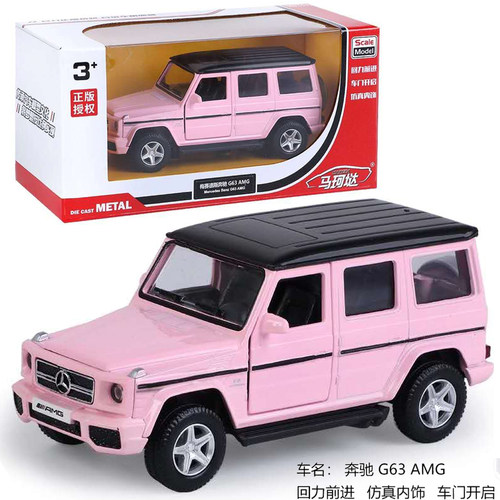 合金汽车模型人工开门后拉玩具汽车开门越野车皮卡人工86斯巴鲁铁
