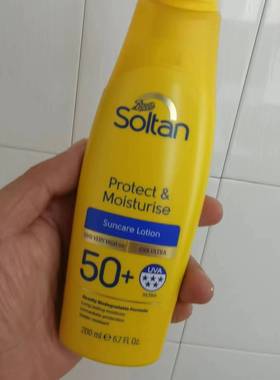 特价现货 英国Boots Soltan防晒霜儿童三重防晒SPF50倍200ml