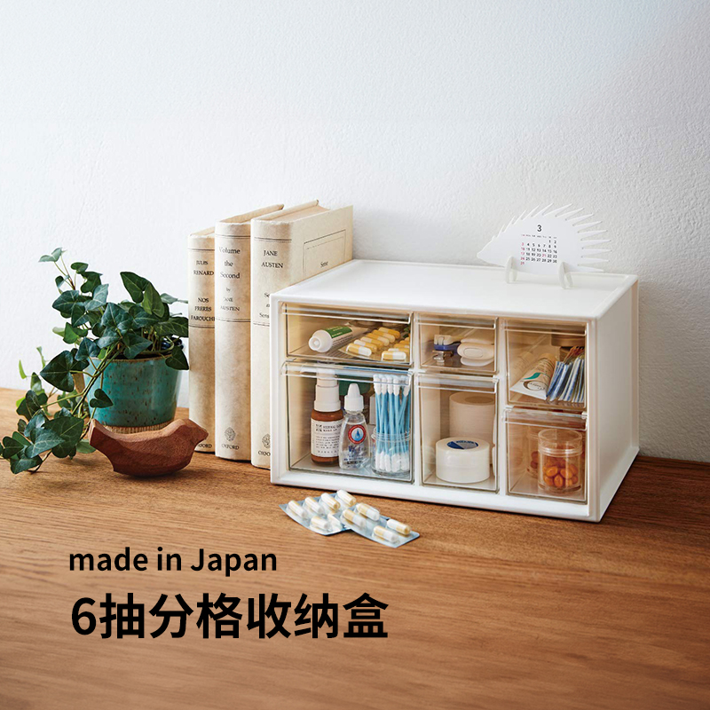 日本进口ISETO透明分格收纳盒