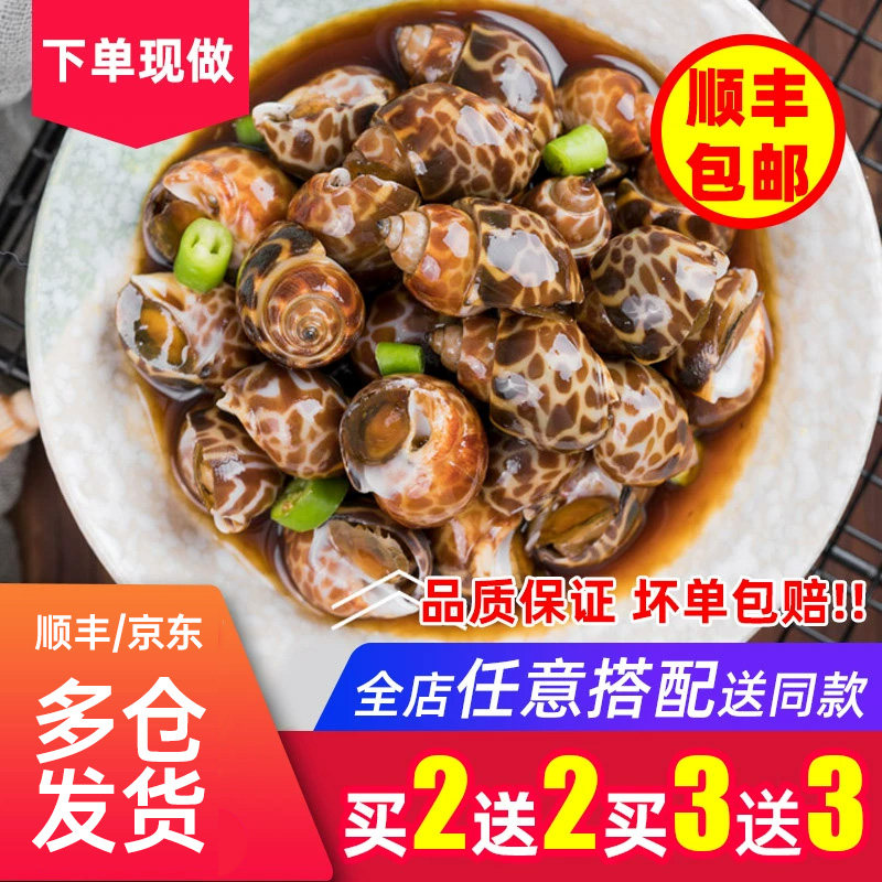 青岛吧唧小厨麻辣花螺东风螺捞汁小海鲜熟食即食罐装香螺腌制水产