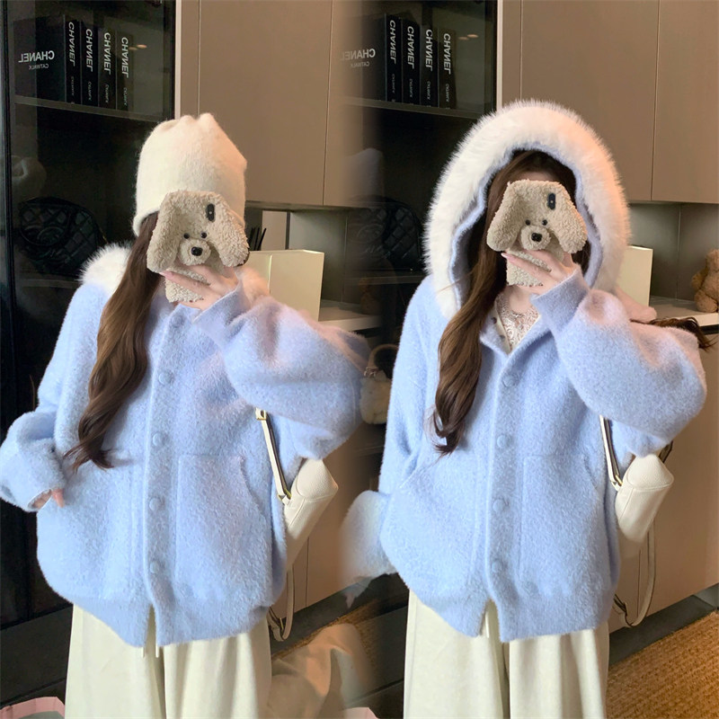 实拍 不起球 大码女装秋冬胖妹妹小香风毛领连帽外套毛领可拆卸,女装/女士精品,大码内搭,淘宝优惠券,粉丝福利购,淘宝优惠卷