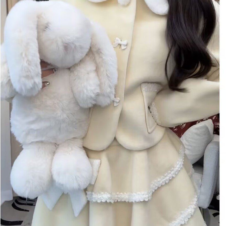 奶乖超显白黄色甜美学院风毛呢套装新款秋冬小个字少女减龄蝴蝶结,女装/女士精品,时尚套装,淘宝优惠券,粉丝福利购,淘宝优惠卷