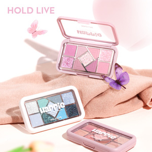 HOLDLIVE珠光细闪哑光眼影腮红赠
