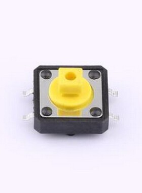 TS-1094TB-B3D2-T-Y 轻触开关 12x12x7.3mm方头 立贴 带柱轻触开