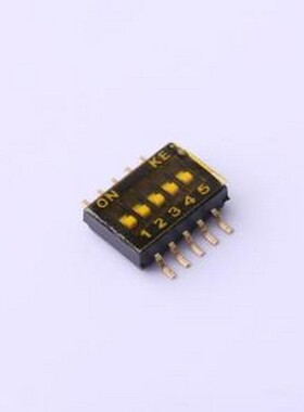 DSHP05TSGER 拨码开关 5位 1.27mm间距SMD KE拨码开关 DIPswitch