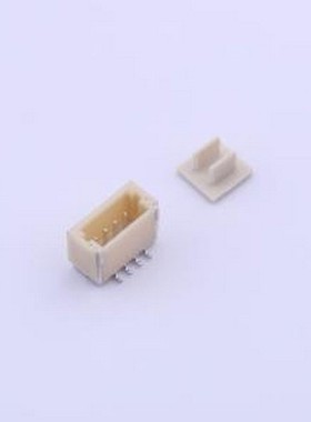 FWF10002-S04S24W5M 线对板针座 1x4P 间距:1mm 立贴 SMD,P=1mm原