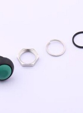 YTS8P012NL1GT00 按键开关 绿色Φ12手柄塑胶按钮 5.5N复位按动开