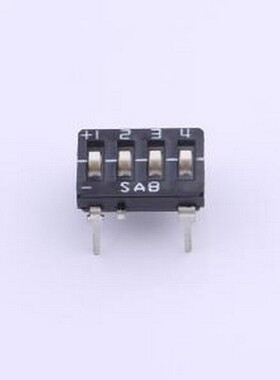DTH04GE 拨码开关 2.54mm间距 4P三态插件拨码开关 插件