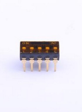 DSIC05THGET 拨码开关 2.54mm 5位低推贴胶 插件 插件