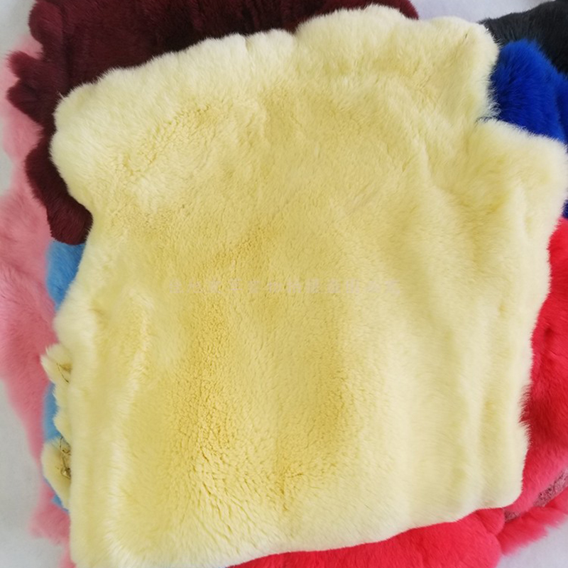 包邮优质獭兔皮整张毛皮原料护膝坐垫手工制作DIY饰品皮草材料