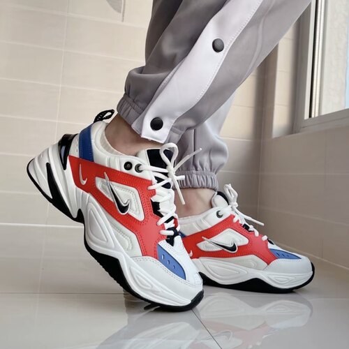 Nike M2K Tekno 舒适 低帮 老爹鞋 男女同款 白蓝橙AV4789-100