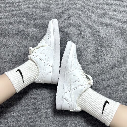 Nike Court Vision 1 透气 低帮 板鞋 女款 纯白DH3158-100