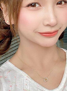 HelloKitty凯蒂猫跳动的心项链女