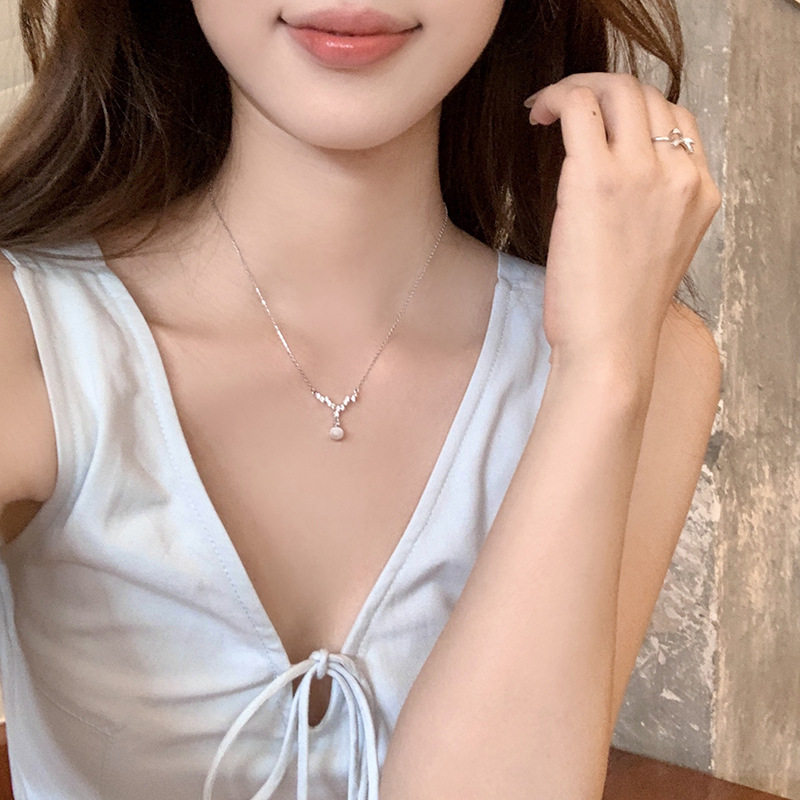 猫眼锆石项链女小众设计高级感