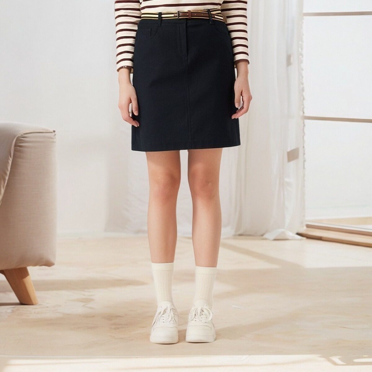 哈吉斯商场同款半身裙短裙秋季