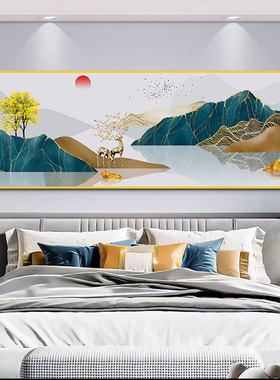 简约时尚卧室床头装饰画新款主次卧房间背景墙贴画酒店宾馆墙壁画