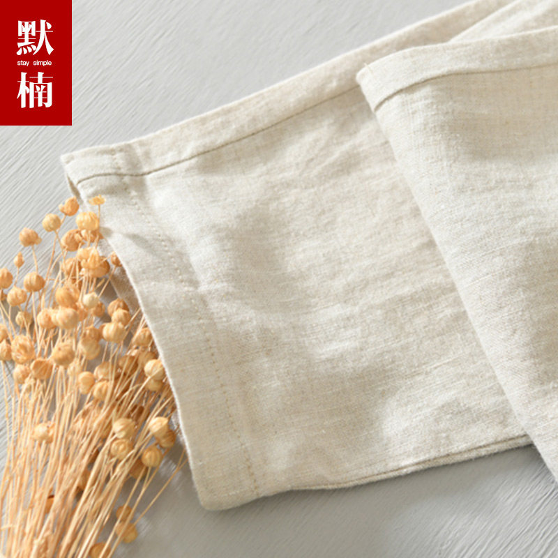 休闲亚麻九分裤男2024夏季新款松D紧腰系带锥形裤中老年宽松沙滩,男装,休闲裤,淘宝优惠券,粉丝福利购,淘宝优惠卷